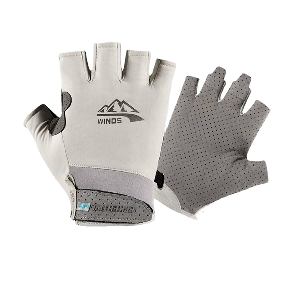 Breathable Ice Silk Sports Gloves for Fishing, Mountaineering, Riding, and Fitness