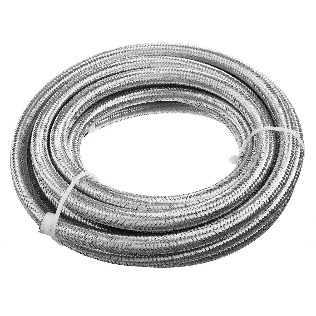 10ft 1000 PSI AN8 Nylon & Stainless Steel Braided Gas Line Hose