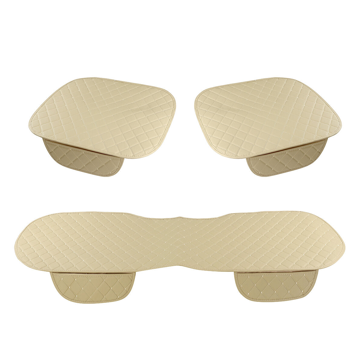 Universal PU Leather Car Seat Cushion Cover - Breathable, Protective, and Comfortable