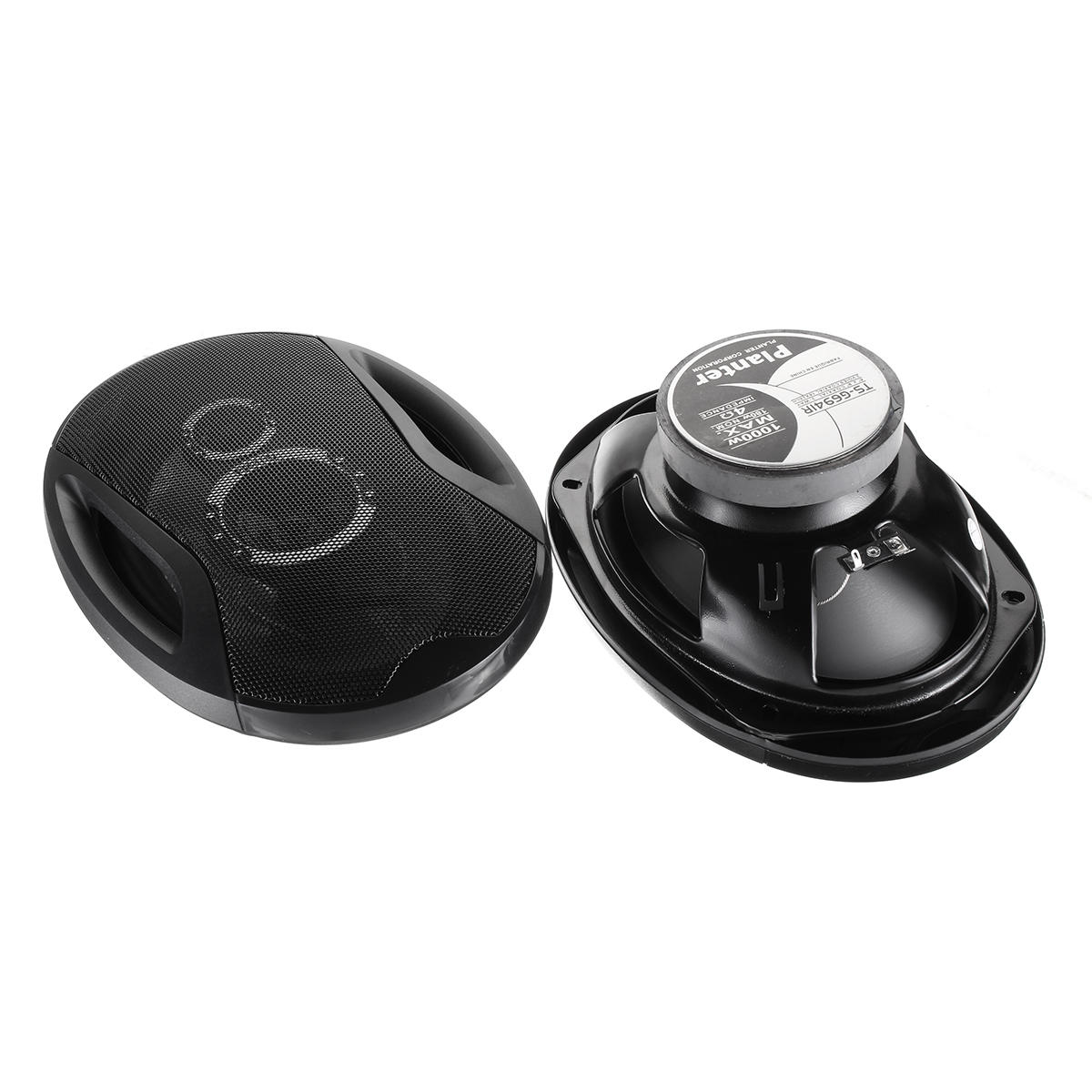 2Pcs 12V 1000W 6x9 Inch 3-Way Car Door Shelf Coaxial Speakers Twin Tone