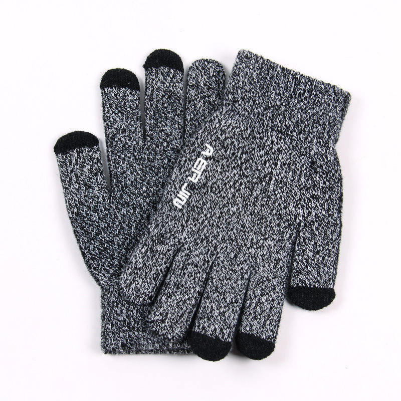 Warm Knitted Touch Screen Cut-Resistant Gloves