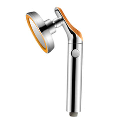 Water-Saving 360 Degree Rotating High-Pressure Shower Head with Stop Button