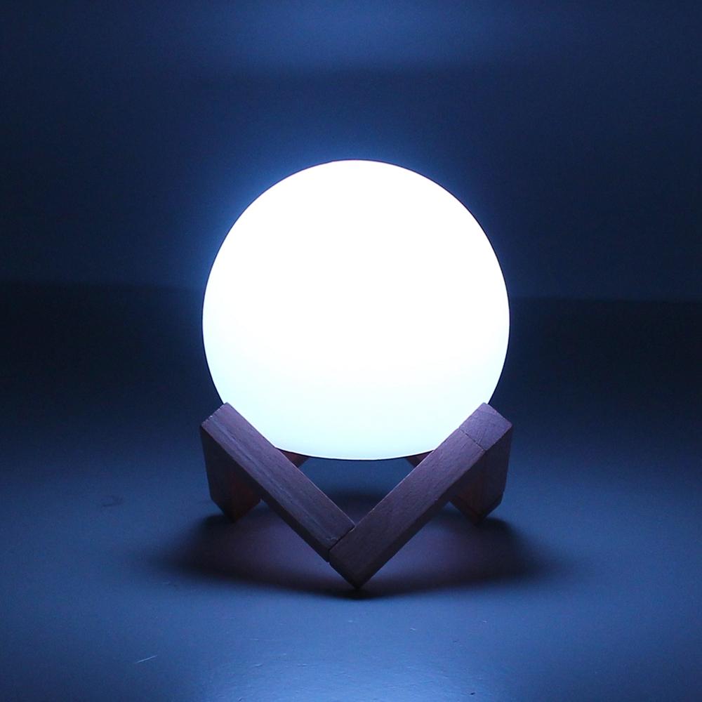 Dimmable LED Lunar Moon Night Light - Colorful, Rechargeable, APP & Alexa Remote Control