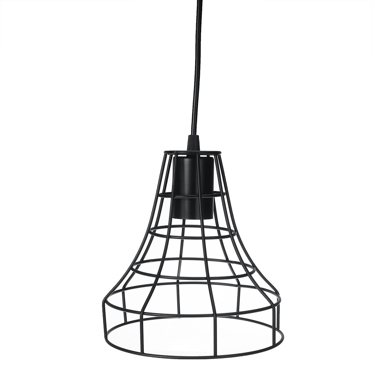 Bronze Black Rust Chandelier Pendant Light - Wire Cage Hanging Light Fixture