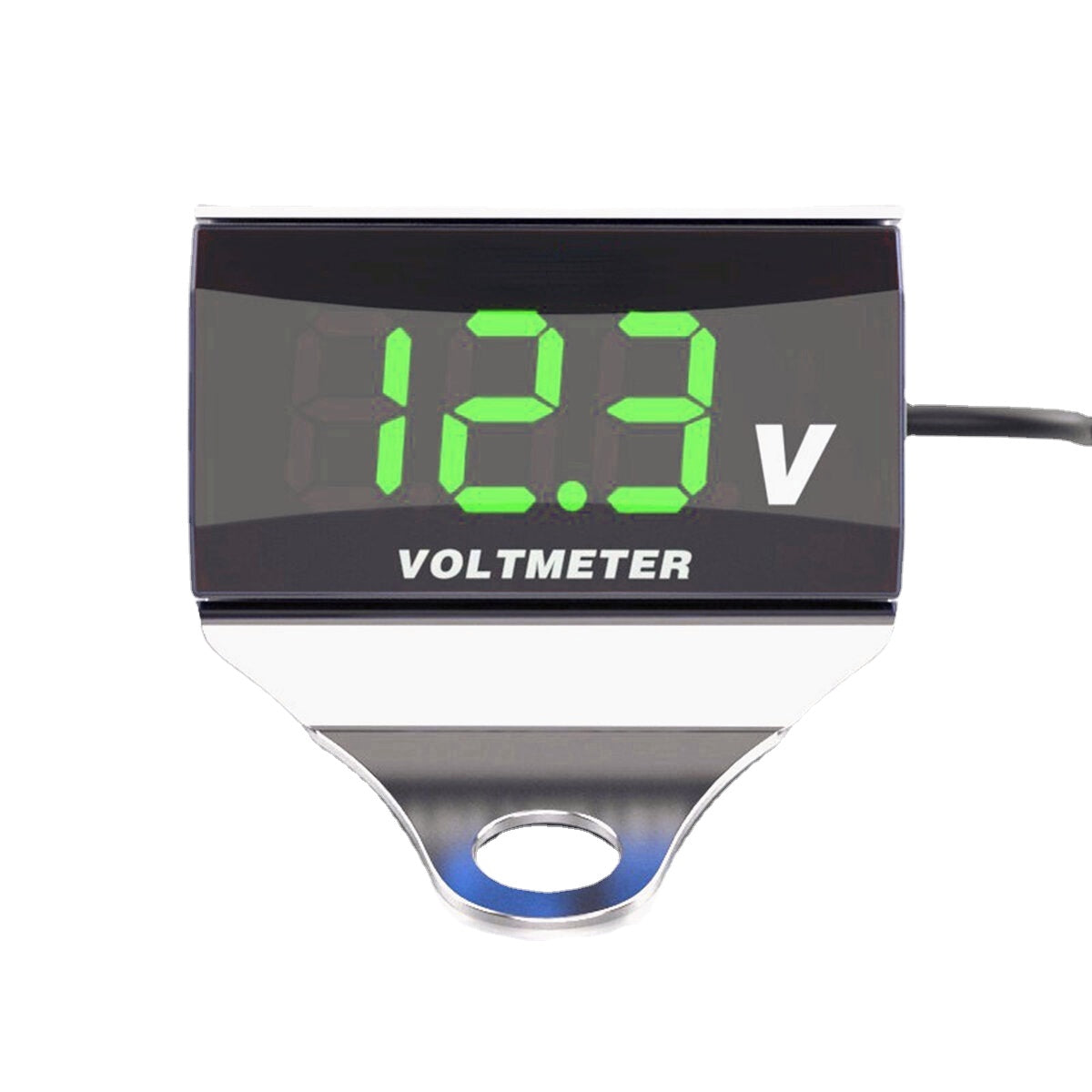 12-150V LED Digital Voltmeter Voltage Gauge Panel Meter with Bracket for Motorcycle, Scooter, Car