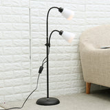 Modern Double Head Floor Lamp with Adjustable Lampshade for Reading, Home Use, AC220V