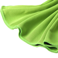 TRITINA Cool Towel Neck Wrap for Beach Sports, Travel，Camping, Yoga, Workout Long-Lasting Ice Chill XL 80x32 cm / 32x13 inch Green