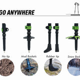 Ultralight Adjustable Telescopic Trekking Poles - Walking Sticks for Camping, Hiking, Climbing, Alpenstock