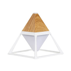 Pyramid Shape LED Night Light with USB Charging, 2200mAh Battery, Diffuser Wall Lamp