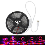 5V 5050 LED Grow Light Strip for Hydroponics, Garden, and Flowers - Full Spectrum