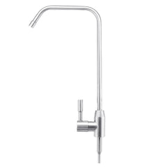 Stainless Steel Reverse Osmosis Faucet - 360 Degree Swivel Spout, Single Handle Cold Tap for Drinking Water Filter