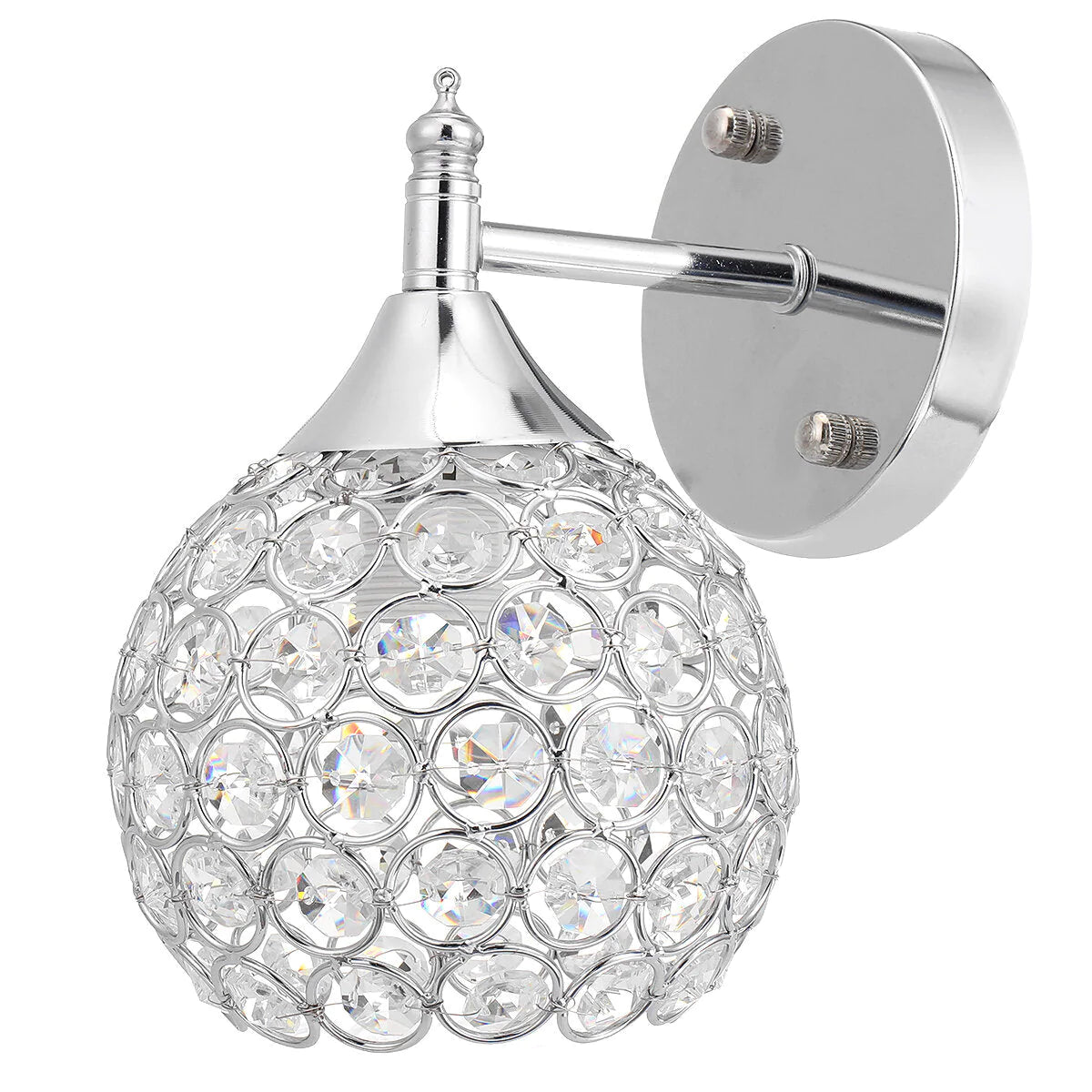 Modern Crystal Wall Lamp - Indoor Bedside Sconce, Silver Decoration for Home Lighting