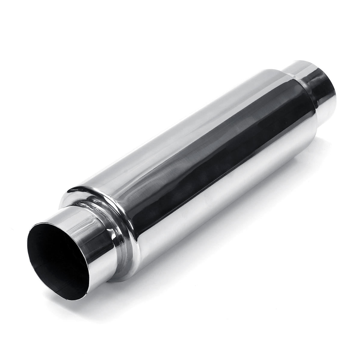 Universal 12" Exhaust Muffler Silencer Glass Pack with 3" Inlet/Outlet