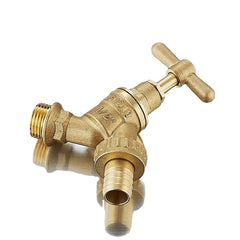 1/2" Brass Slow-Closing Faucet Valve - Garden Irrigation Tap, Barrel Joint Accessory