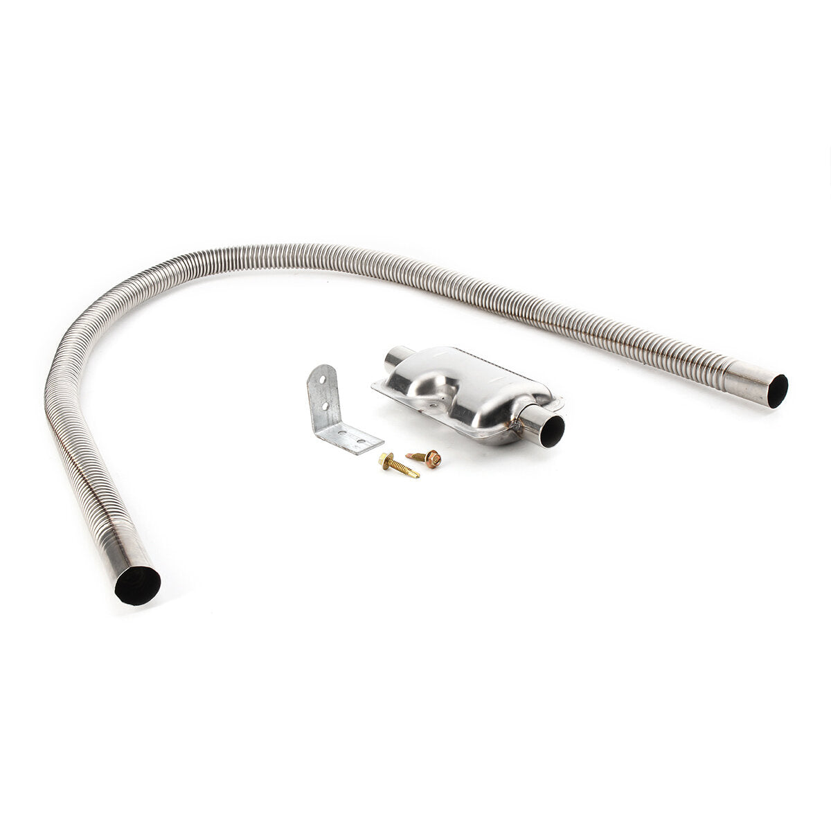 120cm Stainless Steel Exhaust Pipe with Silencer for Parking Air Diesel Heater