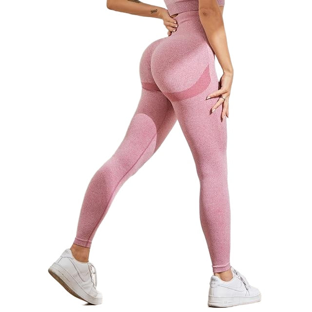 Sexy Women Bubble Butt Push Up High Waist Seamless Fitness Leggings