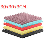 30x30x3cm Acoustic Soundproofing Foam Tiles - Sound-Absorbing Noise Reduction Panels