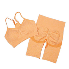 Women's Seamless Sport Suit: Sexy Bra & Shorts Gym Set for Workout, Running, Yoga, and Athletic Wear