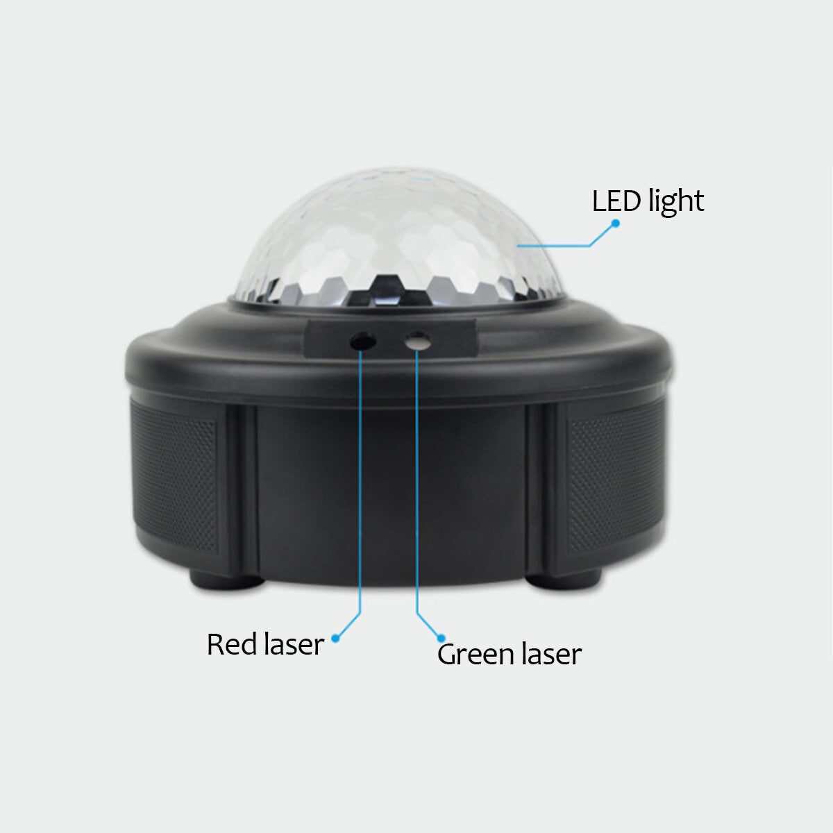 Projection Lamp with Water, Flame, Ocean Patterns - 7-Color Stage KTV Flash Light