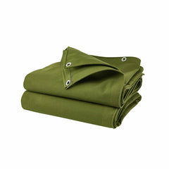 Heavy Duty Army Green Canvas Tarp - Waterproof, Dustproof Cover for Truck, Boat, Store, Roofing Sheets