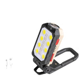 Rechargeable LED COB Magnetic Work Light - Portable, Waterproof Flashlight & Camping Lantern with Power Display