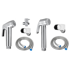 Bidet Douche Toilet Spray Kit - Handheld Shower Head, Hose, Diverter, and Nozzle Sprayer