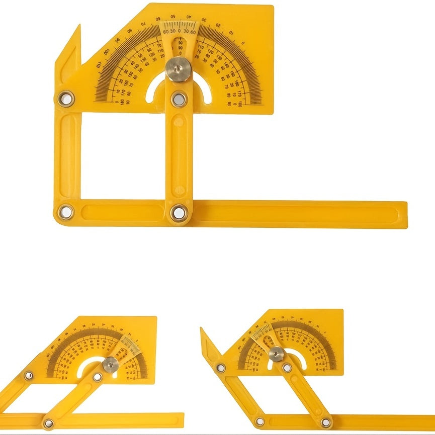 1pc Plastic Protractor Angle Finder 0-180 Degrees Measuring Arm Ruler Gauge Tool