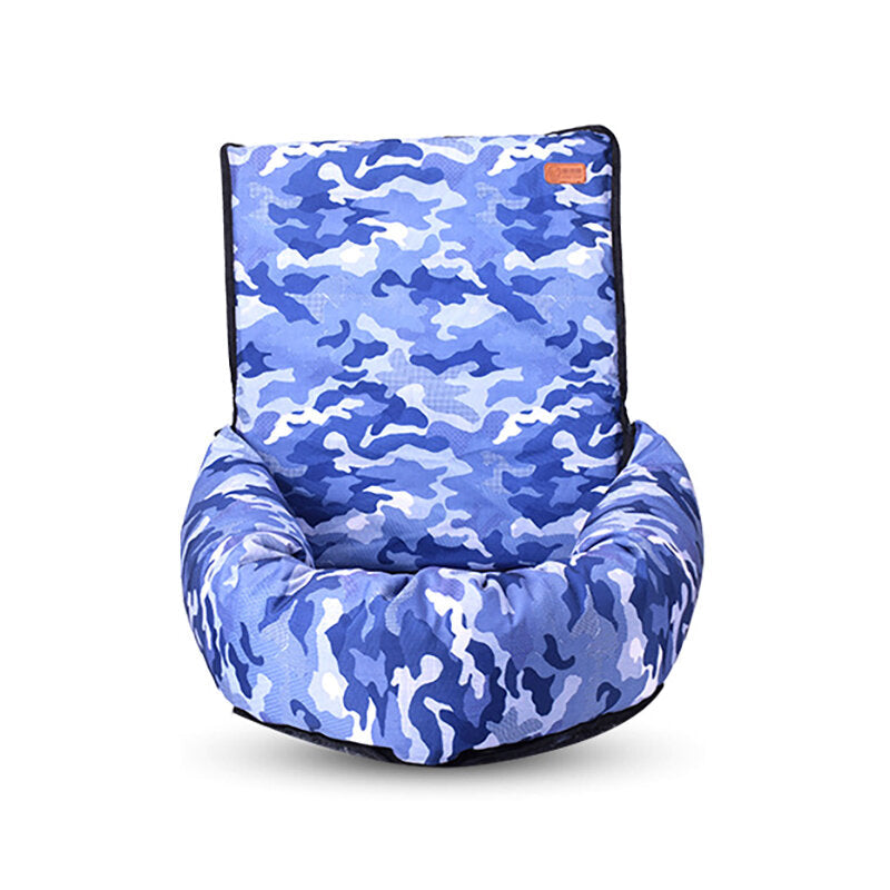 Camouflage Car Copilot Seat Pet Mat Bag - Travel Dog Protector Carrier Cushion Pad