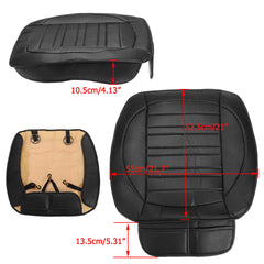Waterproof PU Car Front Racing Seat Cover Cushion Pad with Rope - Padded Mat