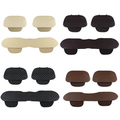 Universal PU Leather Car Seat Cushion Cover - Breathable, Protective, and Comfortable