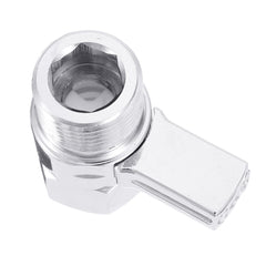 G 1/2 Shower Head Shut-Off Valve Brass Water Flow Control Regulator Quick Open Bath Accessory