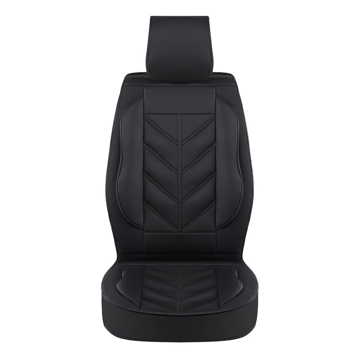 Universal PU Leather Car Seat Cover - Non-slip Full Cushion Protector Mat, 1PCS