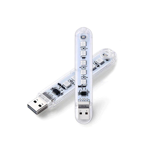 Mini USB 2W RGB LED Camping Night Light for Power Bank, Notebook, Computer - DC5V SMD5050 5 LEDs