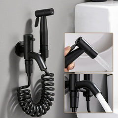 Stainless Steel Handheld Bidet Sprayer for Toilet & Diaper, Dual Function Shattaf with Hose Cleaning Tools Set