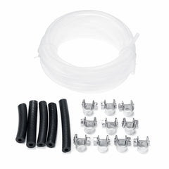 3mm 5M Fuel Pipe Line Hose Clip Kit Rubber+Metal for Heater Fuel Tank