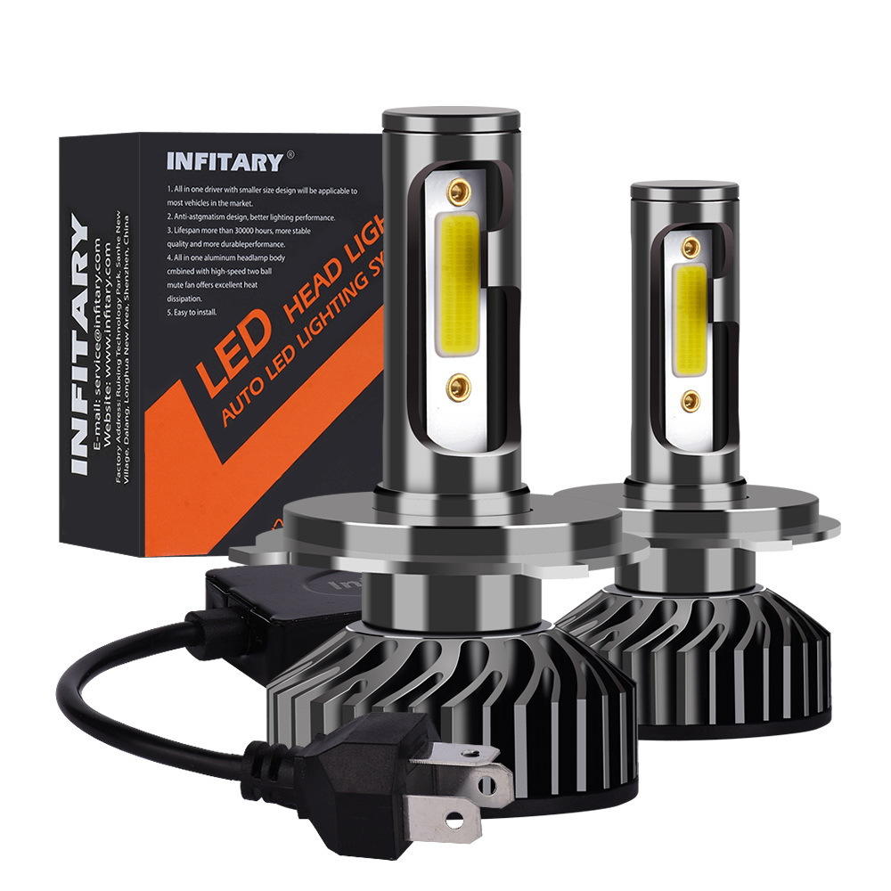 Car COB LED Headlight Bulbs & Fog Lamps 12V-24V 72W 8000LM 6500K White
