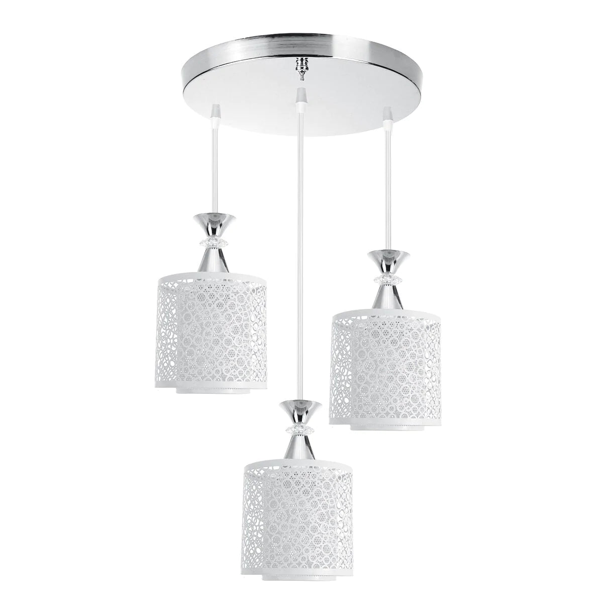 Modern Adjustable Loft Glass Ceiling Pendant Light for Dining Room - Lamp Shade Only, No Bulb Included