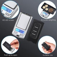 Mini Portable Electronic Digital Scale with LCD Backlit Display - 1pc