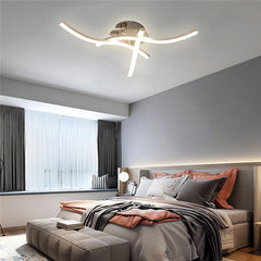 Modern LED Ceiling Lamp with Remote Control, 3/4 Lights, AC165-265V for Kitchen and Bedroom