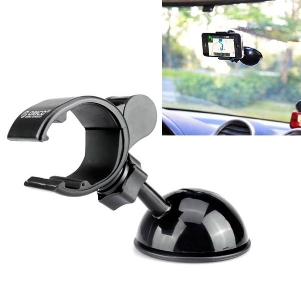 Suction Cup Car Mount for Mobile Phones, Windshield Holder, Fits 3.5" to 6.3" Devices