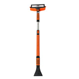 51" Extendable 3-in-1 Snow Brush for Cars - Ice Scraper, Snow Remover, and Squeegee