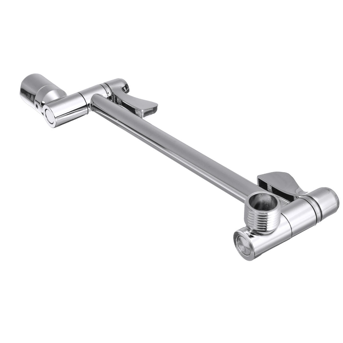 11" Solid Brass Adjustable Extension Shower Arm for Bathroom - Height & Angle Adjustable