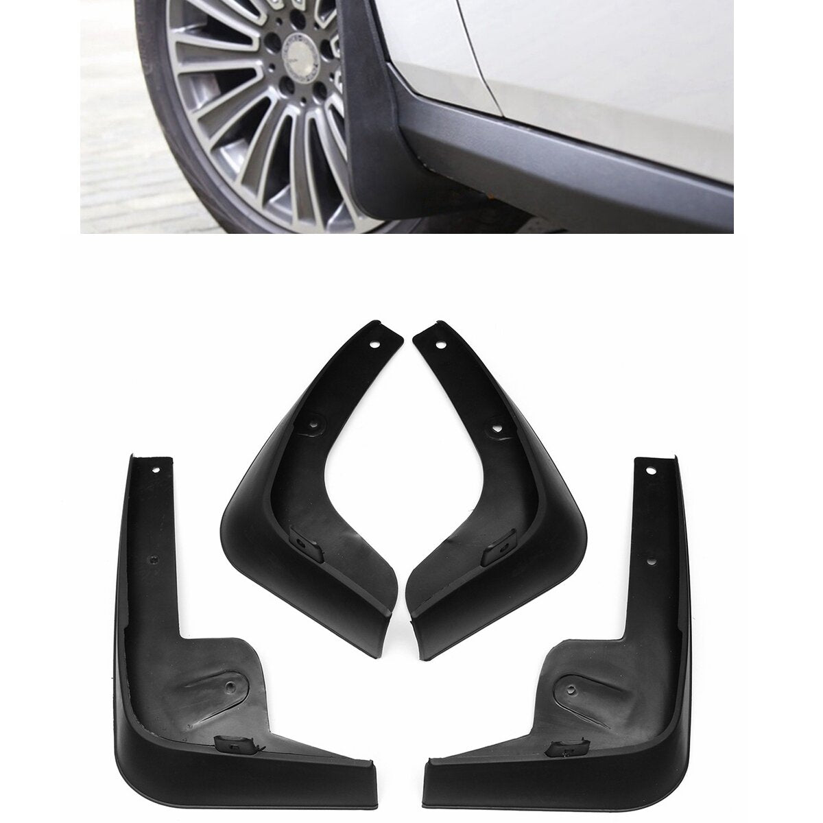 4Pcs Front & Rear Car Mud Flaps Guards - Mudguards Splash Fenders