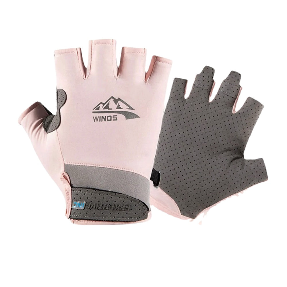 Breathable Ice Silk Sports Gloves for Fishing, Mountaineering, Riding, and Fitness