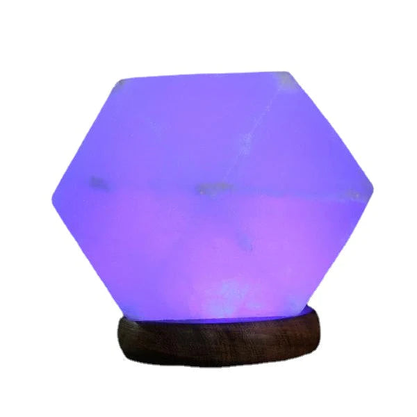 Colorful LED Natural Crystal Rock USB Salt Lamp Night Light Decor