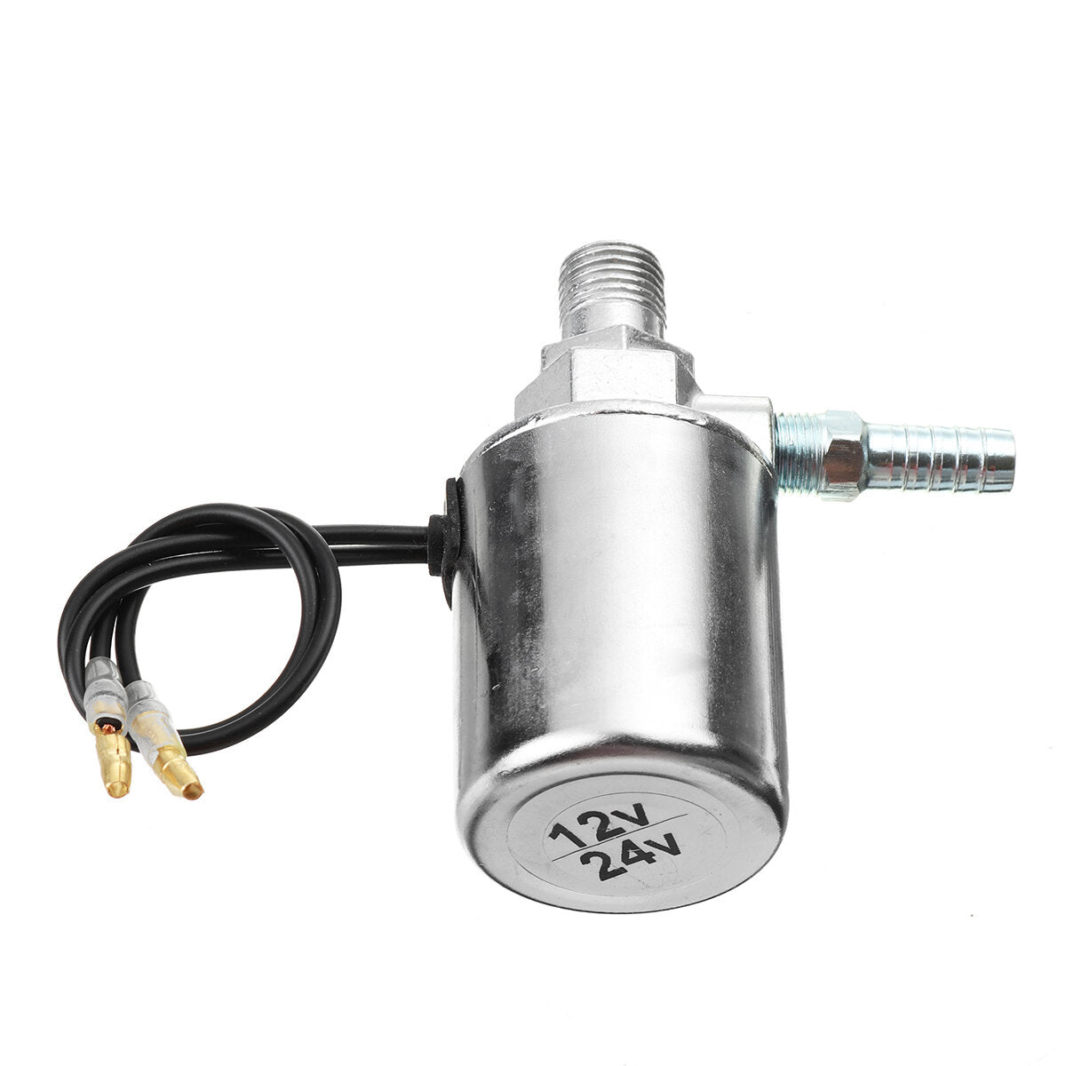 12V/24V Heavy Duty Air Horn Electric Solenoid Valve 1/4" Chrome