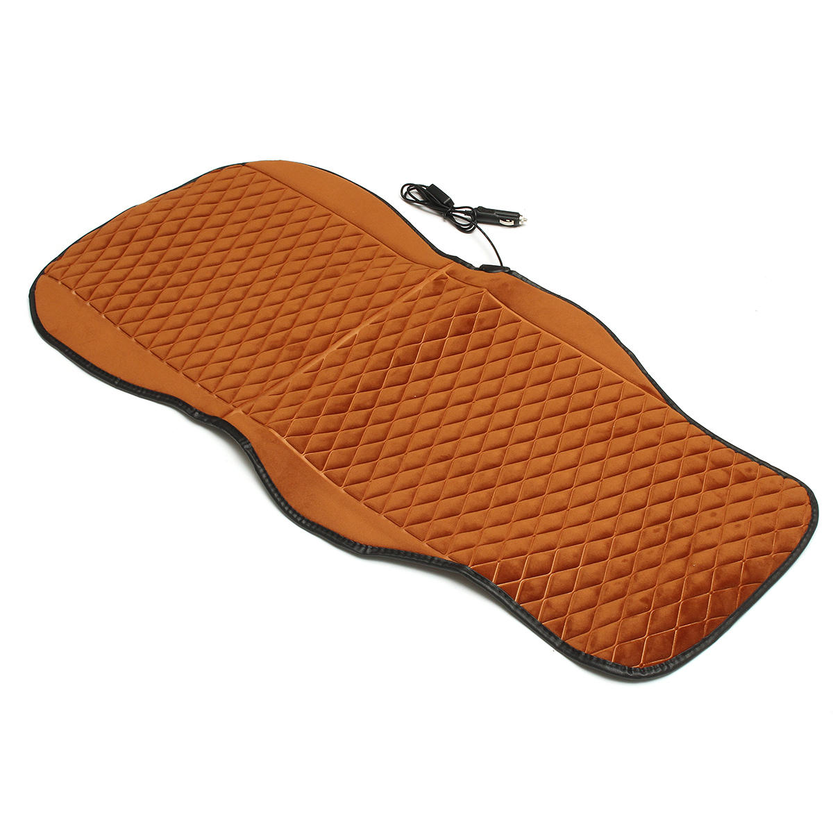 12V Heated Plush Car Seat Cushion Cover - Winter Warmer Heating Pad