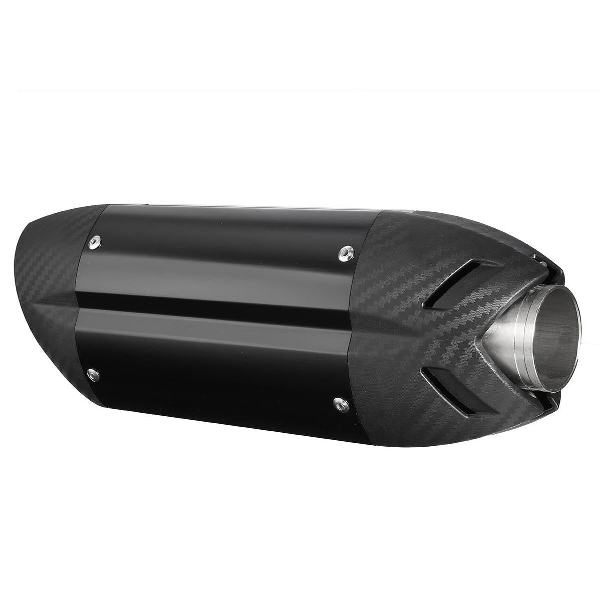 Universal 38-51mm Motorcycle Exhaust Muffler - Carbon Stainless Steel for Street Sport Bikes