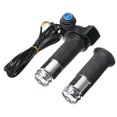 12V-84V Electric Scooter Throttle Grip Handlebar with LED Digital Meter for 24V, 36V, 48V