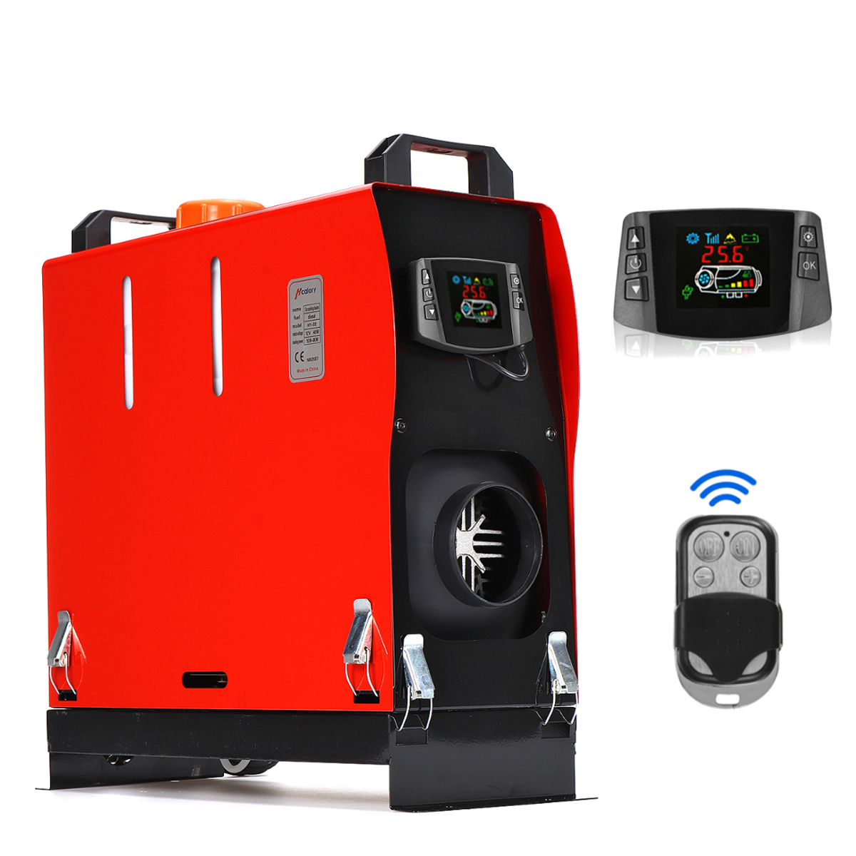 8KW 12V Diesel Air Heater with LCD Monitor - All-in-One Car, Truck, Bus, Boat, RV Parking Warmer